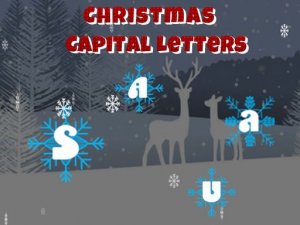 Holiday Uppercase Letter Recognition Game
