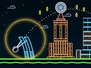 Neon Launcher Puzzle Arcade