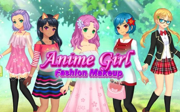 Anime Girls Fashion Makeup Game