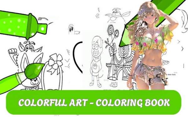 Colorful Art Coloring Book: Digital Painting & Relaxation Game Online