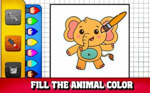 Fill The Animal Color - Creative Coloring Game