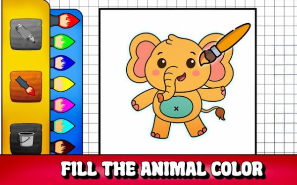 Fill The Animal Color - Creative Coloring Game Online