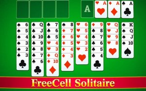 FreeCell Solitaire Classic Card Puzzle
