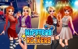 Hipsters vs Rockers Fashion Game