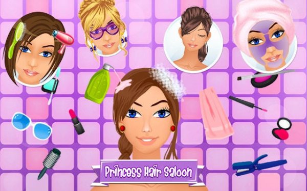 Princess Hair Spa Salon: Makeover & Dress Up Game