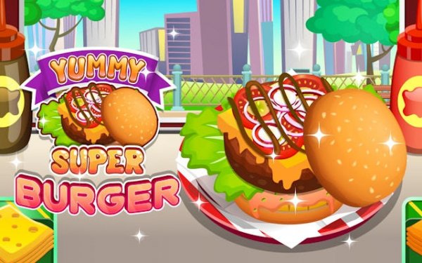 Yummy Super Burger - Free Online Cooking Game