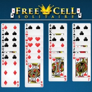 Free Cell Solitaire Classic Card Puzzle